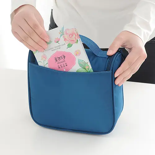 wholesale travel luxury airline best cosmetic bags outdoor folding toiletry bag